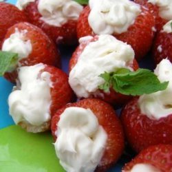 Stuffed Strawberry Cheesecakes recipe