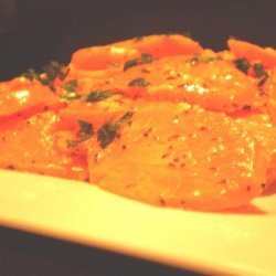 Auberge Creamed Carrots With Basil and Garlic recipe