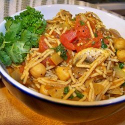 Moroccan Spaghetti  (Very Low Fat and Healthy) recipe