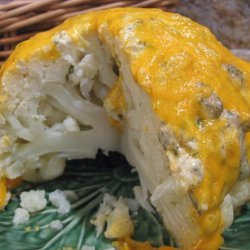 Cauliflower With Lemon Mayonnaise-Cheddar Crust recipe