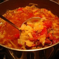 Country Bean, Beef and Cabbage Soup recipe