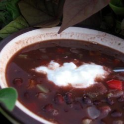 Costa Rican Black Bean Soup recipe