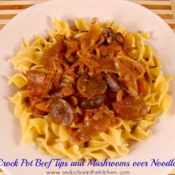 Beef Tips and Noodles recipe
