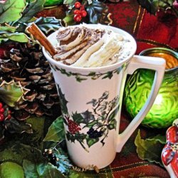 Après-Ski Holiday Hot Chocolate With  Brandy and Cream recipe