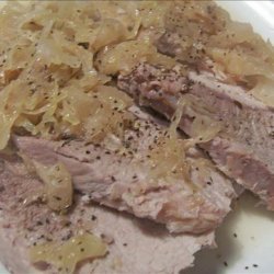 Crock Pot Pork and Sauerkraut recipe