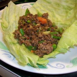 Chinese Spicy Beef Lettuce Wraps recipe