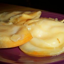 Crock Pot Potluck Pierogies With Sauteed Onions and Butter recipe