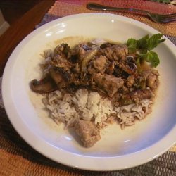 Thai Chicken with Ginger and Mushrooms - Gai King recipe