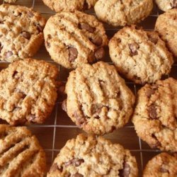 Peanut Butter Oatmeal Chocolate Chip Cookies recipe