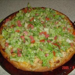 Chicken Caesar Salad Pizza recipe