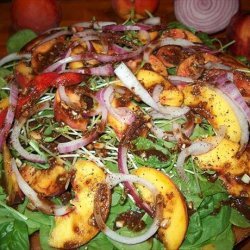 Just Peachy Spinach Salad recipe