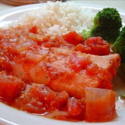 Salmon With Tomatoes recipe