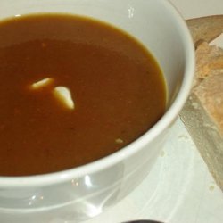 Moroccan Pumpkin Soup (L'hamraak Garagh) recipe