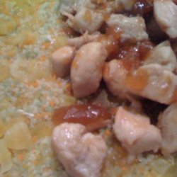 Apricot Glazed Chicken and Couscous recipe