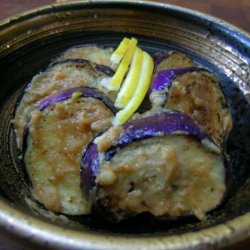 Grilled Eggplant with Spicy Peanut Sauce recipe