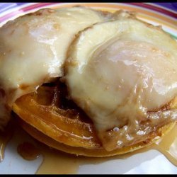 Maple Syrup Fried Eggs on Waffles recipe
