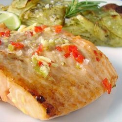 Lime and Ginger Grilled Salmon recipe