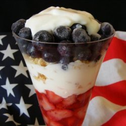 Red, White and Blue Parfait recipe