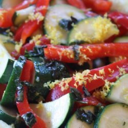 Zucchini and Red Pepper Salad (Greece) recipe