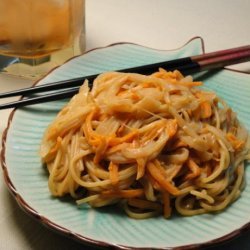 Chinese Lo Mein With Peanut Butter Sauce recipe