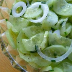 Simply, Simple Cucumber Slices in Vinegar Dressing- Longmeadow recipe