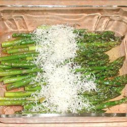 Balsamic Roasted Asparagus With Fleur De Sel and Parmesan recipe
