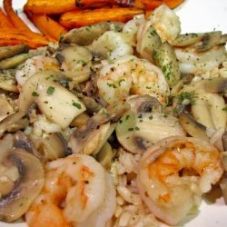 Stir Fried Shrimp and Mushrooms recipe