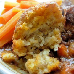 A Winter's Walk Beef and Carrot Stew With Herb Crusted Dumplings recipe