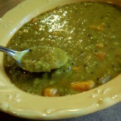 Vegetarian Slow Cooker Split Pea Soup recipe