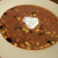Spicy Healthy Taco Bean Soup recipe