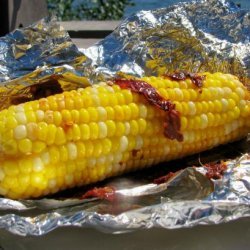 White Corn on the Cob Seasoned With Chipotle Peppers and Butter! recipe