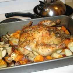 Roasted Chicken With Lemon and Fresh Herbs recipe