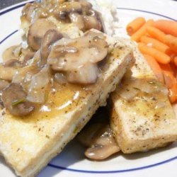 Herb Crusted Tofu With Mushroom Gravy recipe