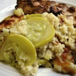 Baked Couscous With Summer Squash recipe