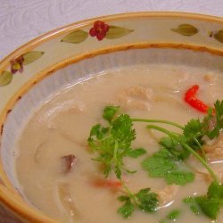 Spicy Chicken Soup With Hints of Lemongrass and Coconut Milk recipe