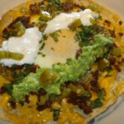 Baked Eggs on Tortillas recipe