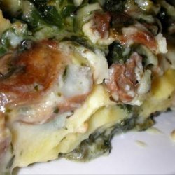 Creamy Spinach Mushroom Lasagna recipe