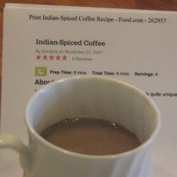 Indian-Spiced Coffee recipe