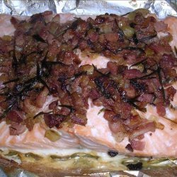 Baked Salmon With Tarragon and Bacon recipe