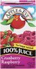 Apple & Eve 100% juice cranberry raspberry Calories