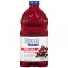 Great Value 100% juice cranberry Calories