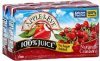 Apple & Eve 100% juice naturally cranberry Calories