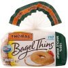 Thomas 100% whole wheat bagel thin Calories