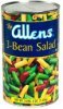 Allens 3-bean salad Calories