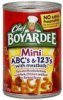 Chef Boyardee abc's & 123's mini, with meatballs Calories