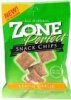 Zone Perfect all natural snack chips lemon garlic flavor Calories