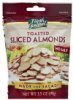 Fresh Gourmet almonds sliced, toasted Calories