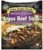 John Soules Foods angus beef steak seasoned & thinly sliced Calories