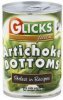 Glicks Finest artichoke bottoms Calories