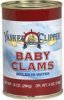 Yankee Clipper baby clams boiled in water Calories